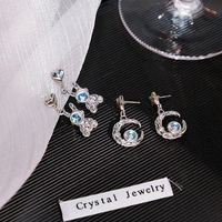 Casual Classic Style Star Moon Alloy Plating Inlay Moonstone Women's Drop Earrings main image 4