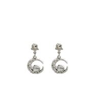 Casual Classic Style Star Moon Alloy Plating Inlay Moonstone Women's Drop Earrings main image 3