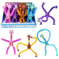 Fashion Light-emitting Extension Tube Giraffe Dog Shark Dolphin Pressure Reduction Toy 1 Piece sku image 17