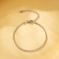 Simple Style Solid Color Stainless Steel Bracelets In Bulk main image 5