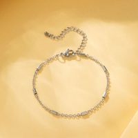 Simple Style Solid Color Stainless Steel Bracelets In Bulk sku image 5