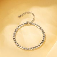 Simple Style Solid Color Stainless Steel Bracelets In Bulk main image 9