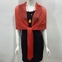 Women's Fashion Solid Color Polyester Tassel Shawls sku image 9
