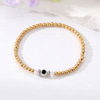 Casual Tropical Round Alloy Resin Beaded Women's Bracelets sku image 4