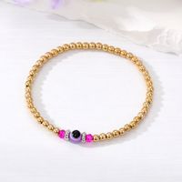 Casual Tropical Round Alloy Resin Beaded Women's Bracelets sku image 10