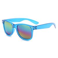 Streetwear Solid Color Pc Square Full Frame Kids Sunglasses sku image 1