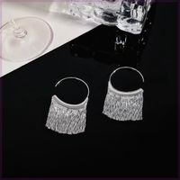 1 Pair Modern Style Tassel Patchwork Copper Drop Earrings sku image 1