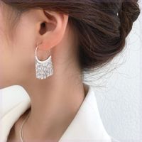 1 Pair Modern Style Tassel Patchwork Copper Drop Earrings main image 5