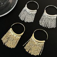 1 Pair Modern Style Tassel Patchwork Copper Drop Earrings main image 1