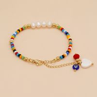 Elegant Round Baroque Pearls Turquoise Beaded Women's Bracelets main image 3