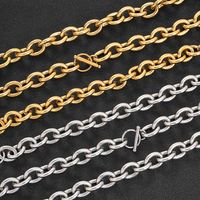 Hip-hop Geometric Stainless Steel Plating Chain Gold Plated Men's Necklace main image 2
