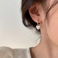 Sweet Heart Shape Resin Women's Drop Earrings main image 3