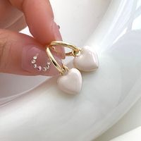Sweet Heart Shape Resin Women's Drop Earrings main image 4