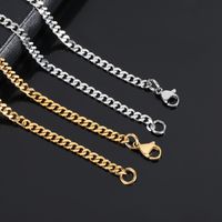Streetwear Solid Color Stainless Steel Plating Men's Necklace main image 5