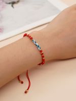 Décontractée Style Simple Œil Verre Corde Perlé Tresser Femmes Bracelets main image 6