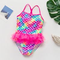 Cute Fish Scales Bodysuit One-pieces Kids Swimwear main image 1