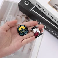 Cartoon Style Punk Modern Style Animal Letter Skull Alloy Stamping Stoving Varnish Plating Unisex Brooches main image 9