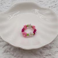 Dulce Flor Cuenta De Semillas Mujeres Anillos sku image 10