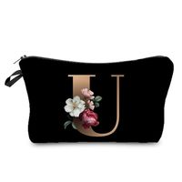 Women's Medium Spring&summer Polyester Letter Flower Elegant Classic Style Square Zipper Cosmetic Bag sku image 21
