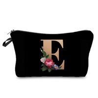 Women's Medium Spring&summer Polyester Letter Flower Elegant Classic Style Square Zipper Cosmetic Bag sku image 5