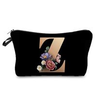 Women's Medium Spring&summer Polyester Letter Flower Elegant Classic Style Square Zipper Cosmetic Bag sku image 26