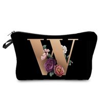 Women's Medium Spring&summer Polyester Letter Flower Elegant Classic Style Square Zipper Cosmetic Bag sku image 23