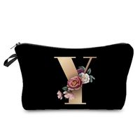 Women's Medium Spring&summer Polyester Letter Flower Elegant Classic Style Square Zipper Cosmetic Bag sku image 25