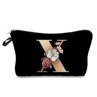 Women's Medium Spring&summer Polyester Letter Flower Elegant Classic Style Square Zipper Cosmetic Bag sku image 24