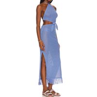 Women's Solid Color Vacation Sexy Cover Ups main image 4