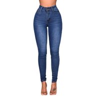Women's Daily Streetwear Solid Color Full Length Washed Jeans main image 2