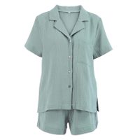 Women's Classic Style Solid Color Cotton Cotton And Linen Shorts Sets main image 4