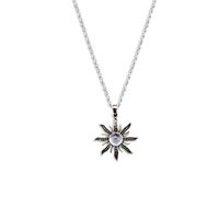 Ethnic Style Bohemian Sun Flower Alloy Plating Inlay Artificial Gemstones Women's Pendant Necklace main image 5