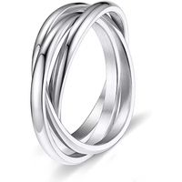 Casual Simple Style Solid Color Titanium Steel Polishing Plating Rings main image 6