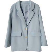 Women's Long Sleeve Blazers Pocket Classic Style Solid Color main image 4