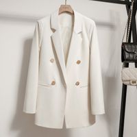 Women'S Long Sleeve Blazers Pocket Classic Style Solid Color main image 6