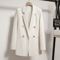 Women's Long Sleeve Blazers Pocket Classic Style Solid Color main image 1