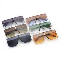 Elegant Retro Geometric Pc Special-shaped Mirror Frameless Women's Sunglasses main image 1