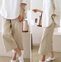 Women's Daily Casual Solid Color Ankle-length Casual Pants main image 1