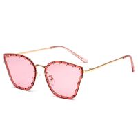 Simple Style Cool Style Gradient Color Ac Butterfly Frame Diamond Full Frame Women's Sunglasses sku image 2