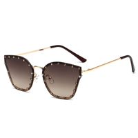 Simple Style Cool Style Gradient Color Ac Butterfly Frame Diamond Full Frame Women's Sunglasses sku image 1