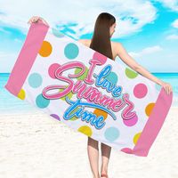 Vacation Ice Cream Letter Fruit Beach Towels main image 4