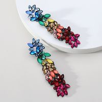 Retro Lady Gradient Color Rhinestone Inlay Artificial Gemstones Women's Drop Earrings main image 4