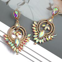 Retro Lady Ethnic Style Water Droplets Rhinestone Inlay Artificial Gemstones Women's Drop Earrings main image 5