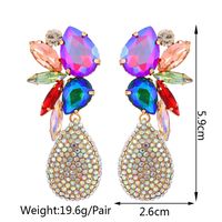 Retro Lady Ethnic Style Water Droplets Rhinestone Inlay Artificial Gemstones Women's Drop Earrings main image 11