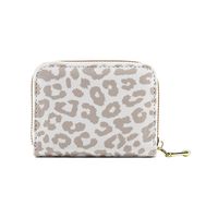 Unisex Zebra Snakeskin Leopard Pu Leather Zipper Card Holders sku image 6