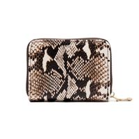 Unisex Zebra Snakeskin Leopard Pu Leather Zipper Card Holders sku image 5