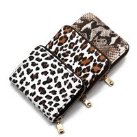 Unisex Zebra Snakeskin Leopard Pu Leather Zipper Card Holders main image 2