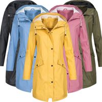 Women's Casual Solid Color Patchwork Zipper Coat Outdoor Jacket main image 1