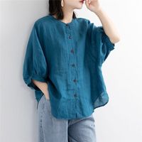Women's Blouse Short Sleeve Blouses Casual Classic Style Solid Color main image 3