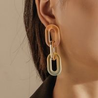 Basic Classic Style Geometric Plastic Resin Women's Drop Earrings main image 1